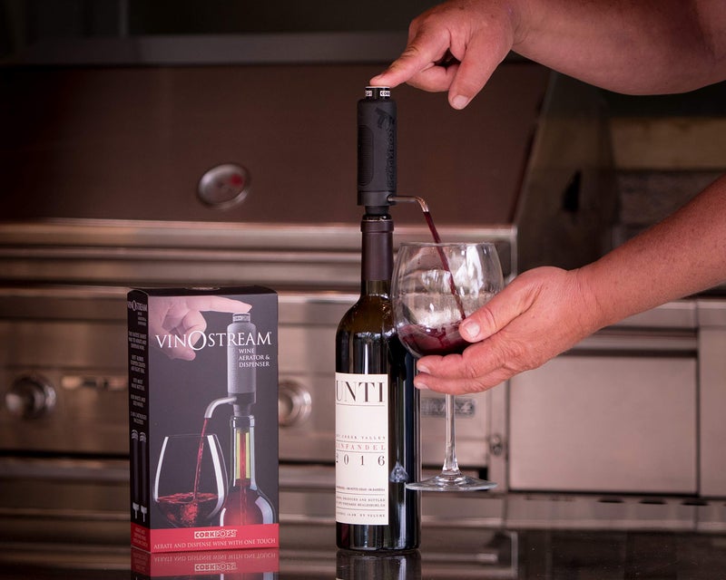 Cork Pops 9" 2-in-1 Vinostream Wine Aerator & Dispenser - Image 3